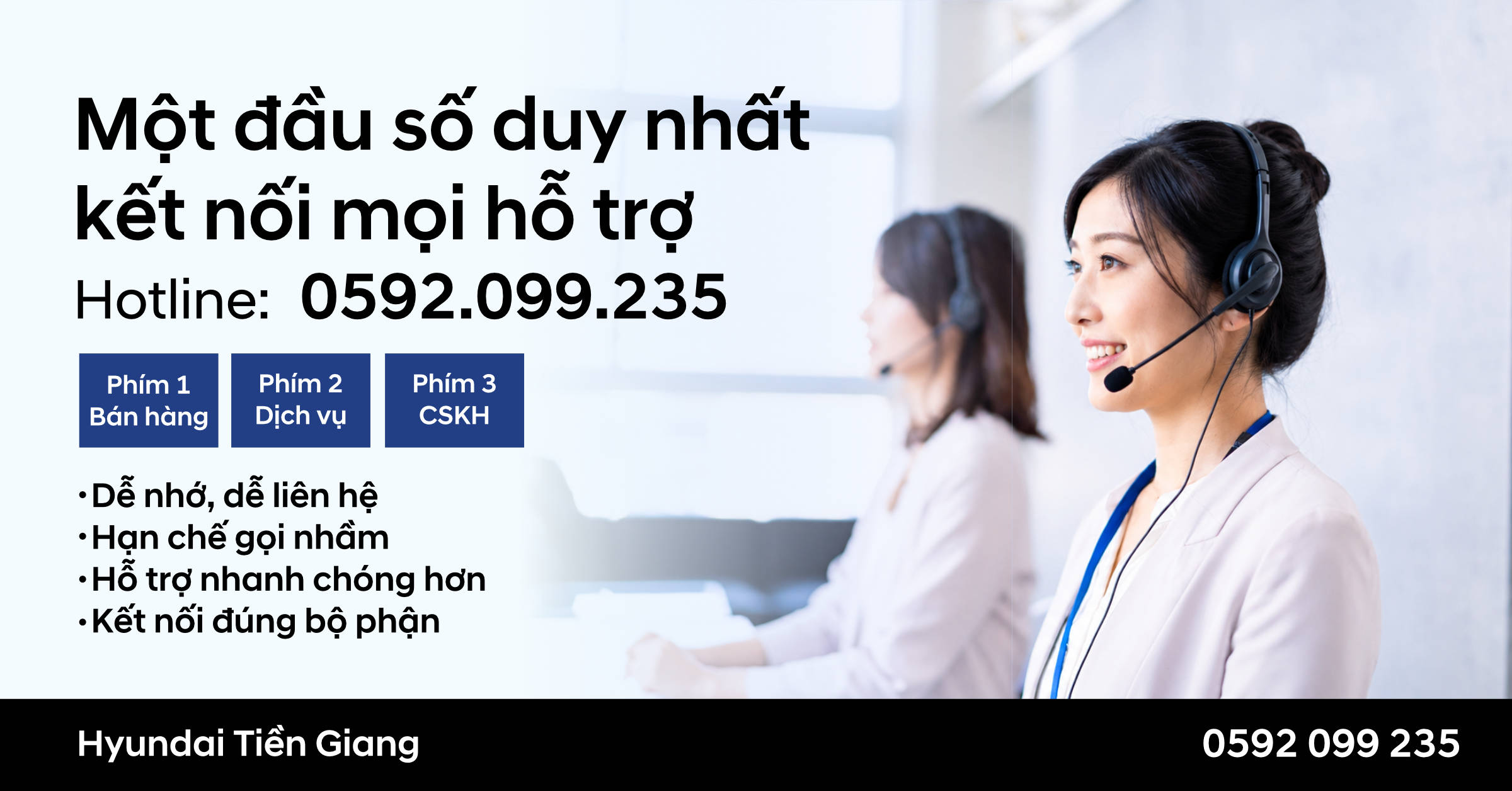 MỘT ĐẦU SỐ DUY NHẤT – KẾT NỐI MỌI HỖ TRỢ 