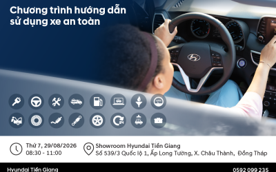 HYUNDAI TIỀN GIANG | TỔ CHỨC CHƯƠNG TRÌNH “HƯỚNG DẪN SỬ DỤNG XE AN TOÀN ” DÀNH CHO KHÁCH HÀNG